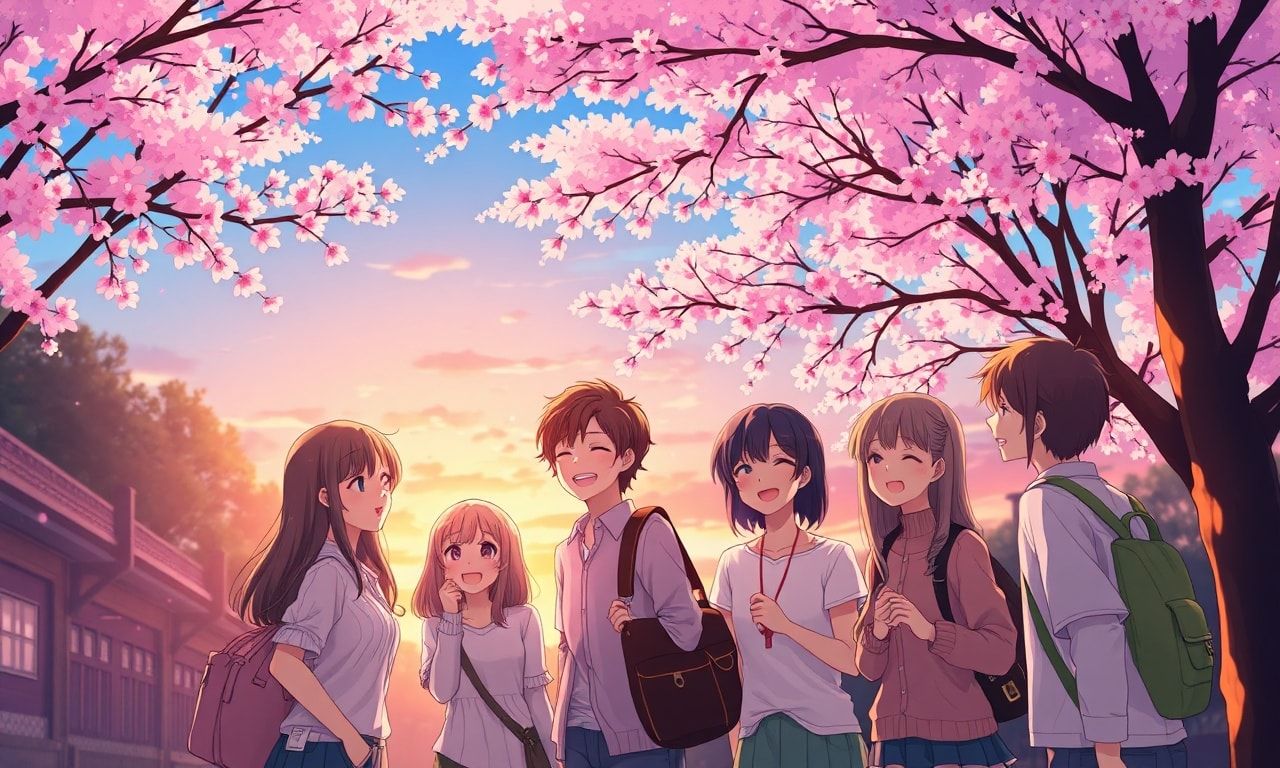 青春のきらめきを感じるイラスト