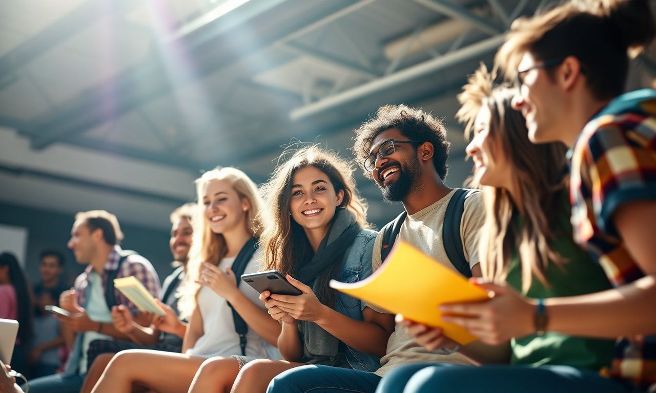 充実した日々を過ごす人々