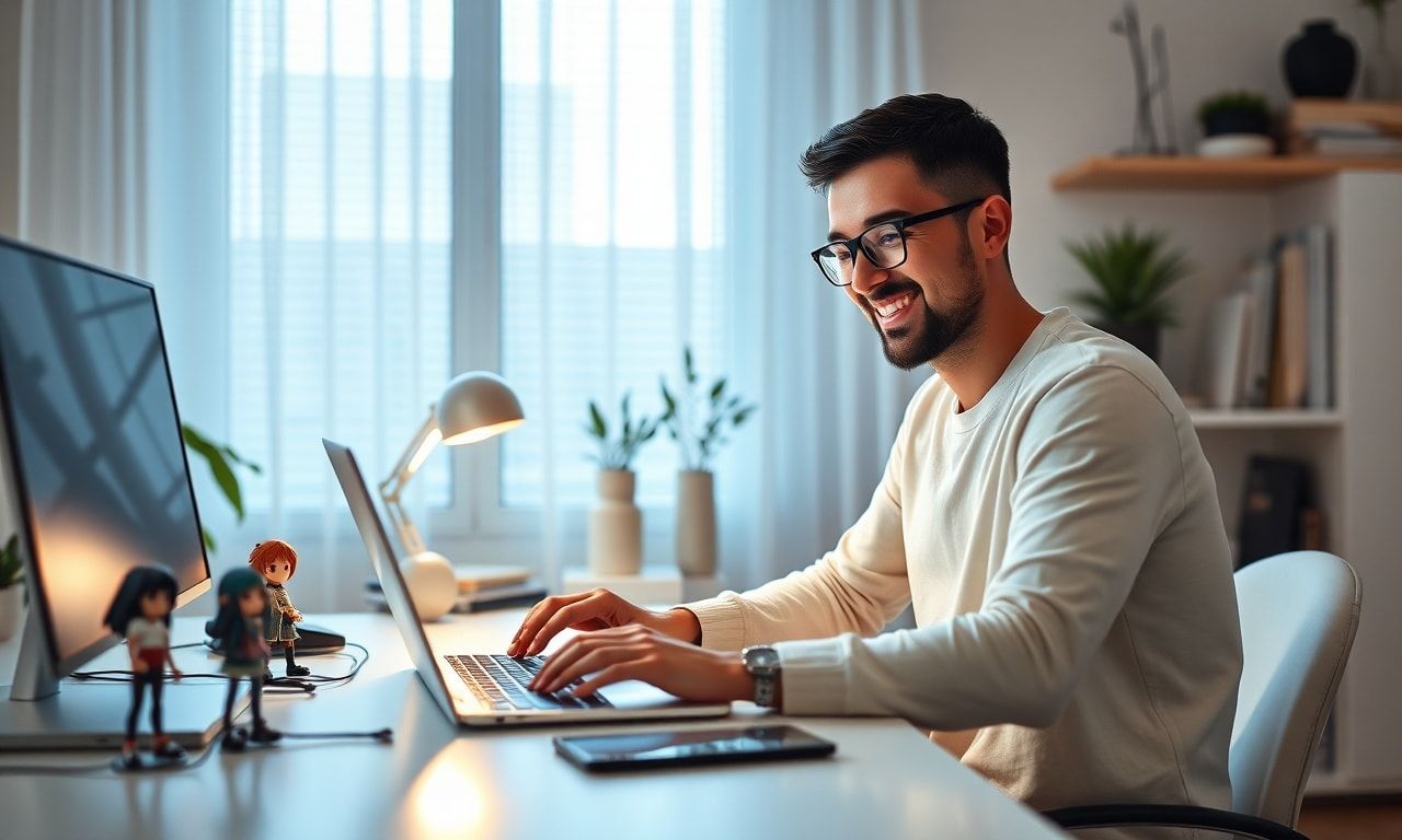 リアルと趣味を両立させるイメージ