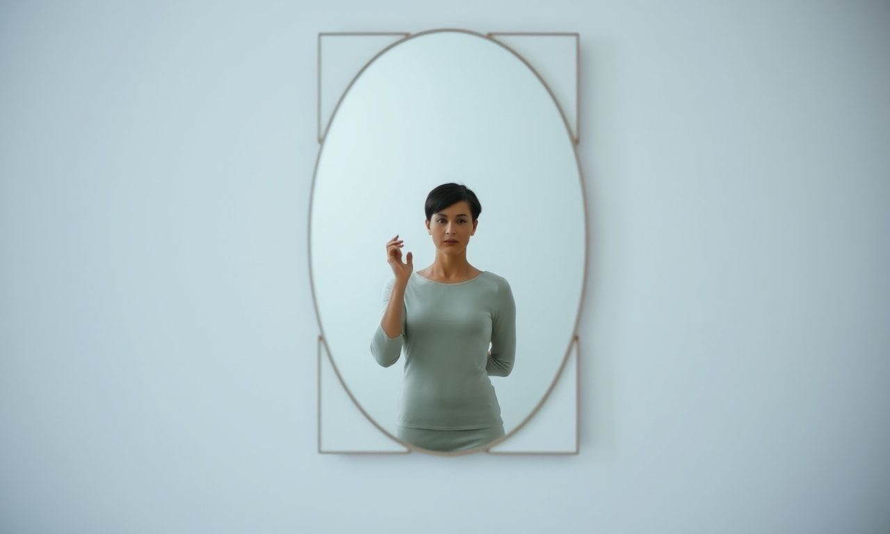 自分の内面を見つめる静かな雰囲気のイメージ