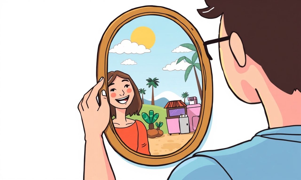 自分自身を見つめ直すイメージ