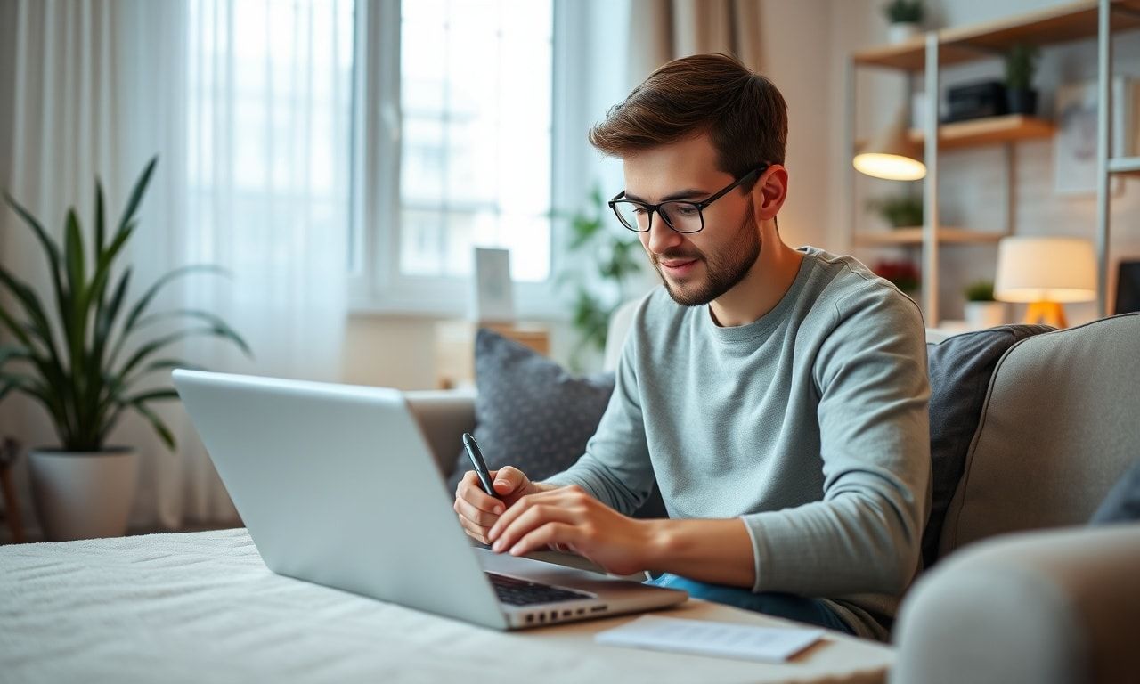 資産形成に取り組む一人の様子