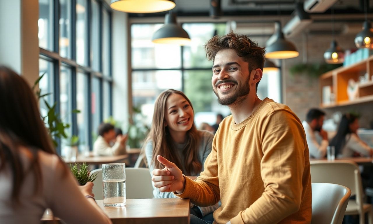 友人との交流を楽しむイメージ