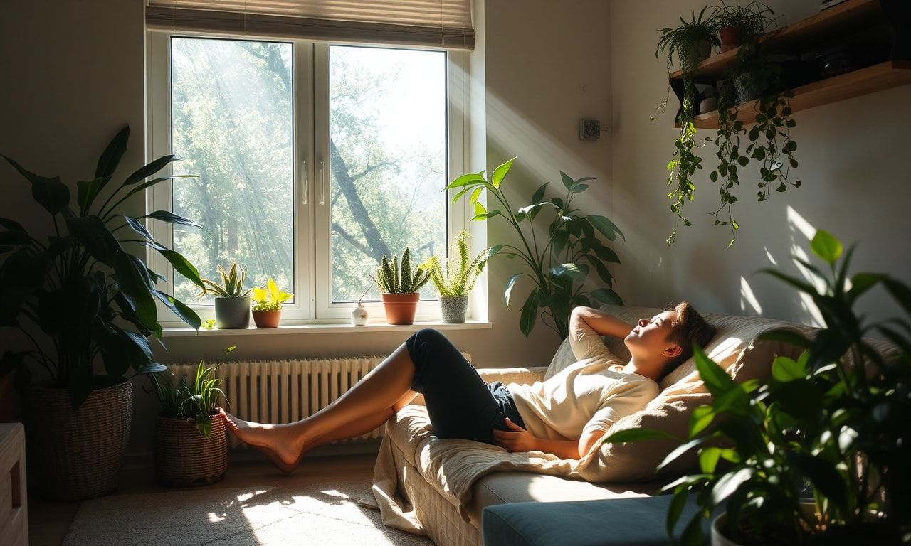 窓辺でくつろぐ穏やかな時間