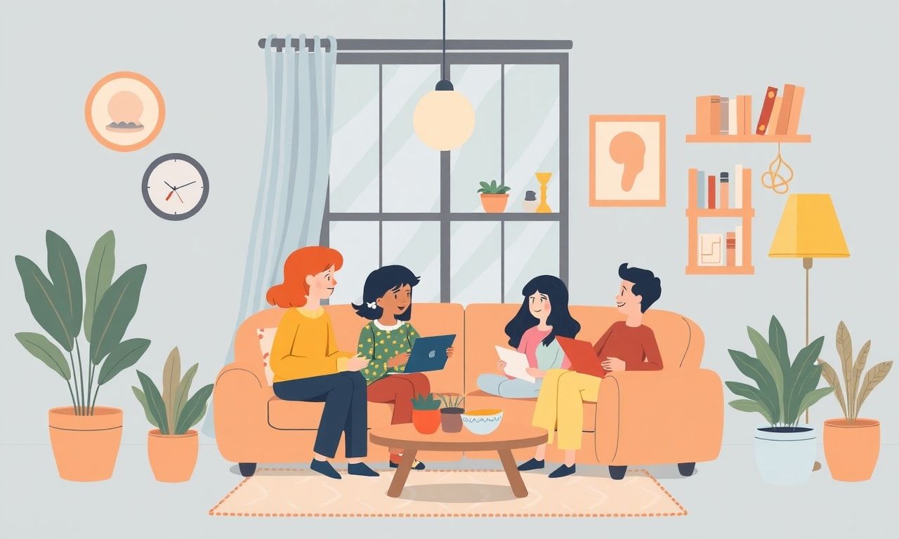 SNSで心地よい居場所を見つけるイメージ