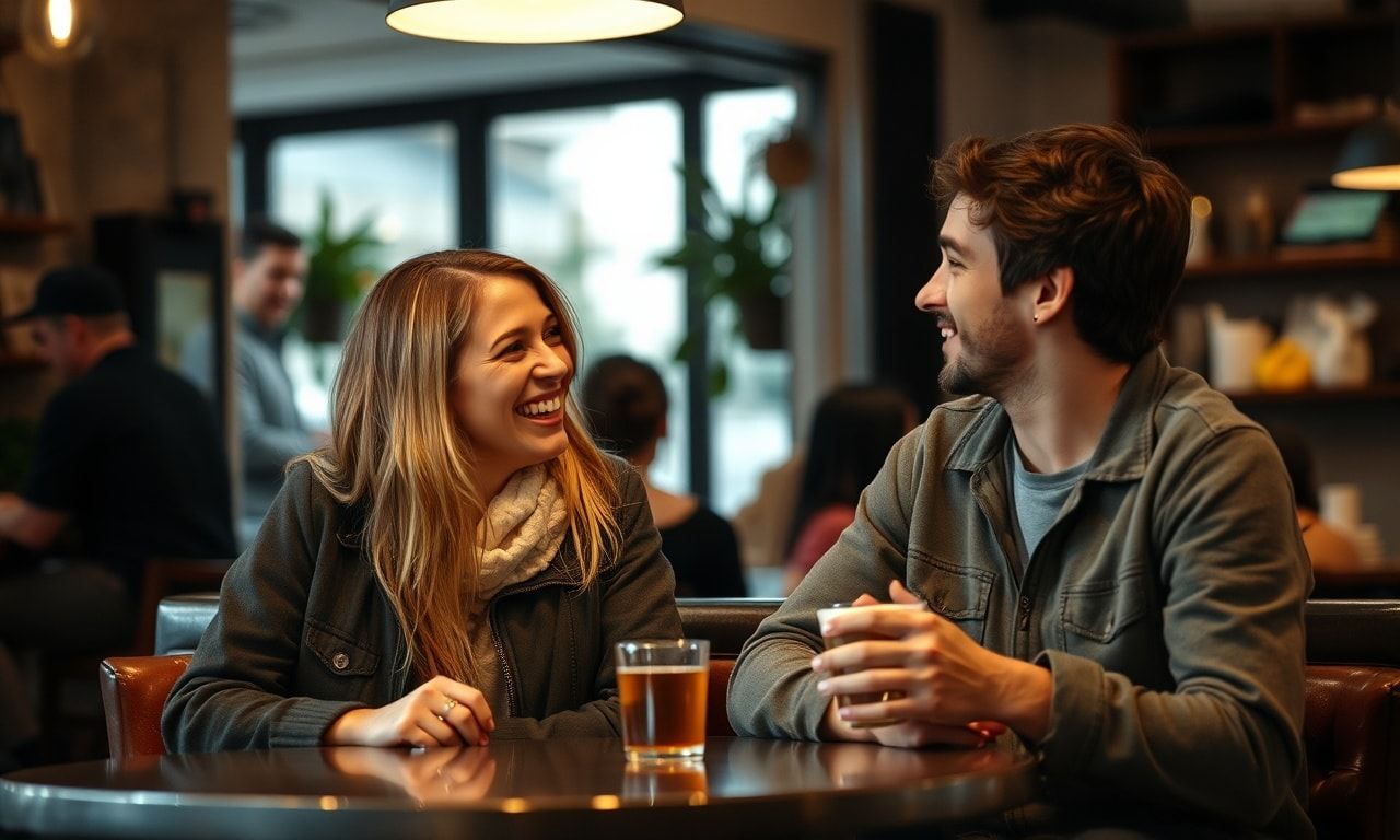 友人との会話を楽しむ人たち