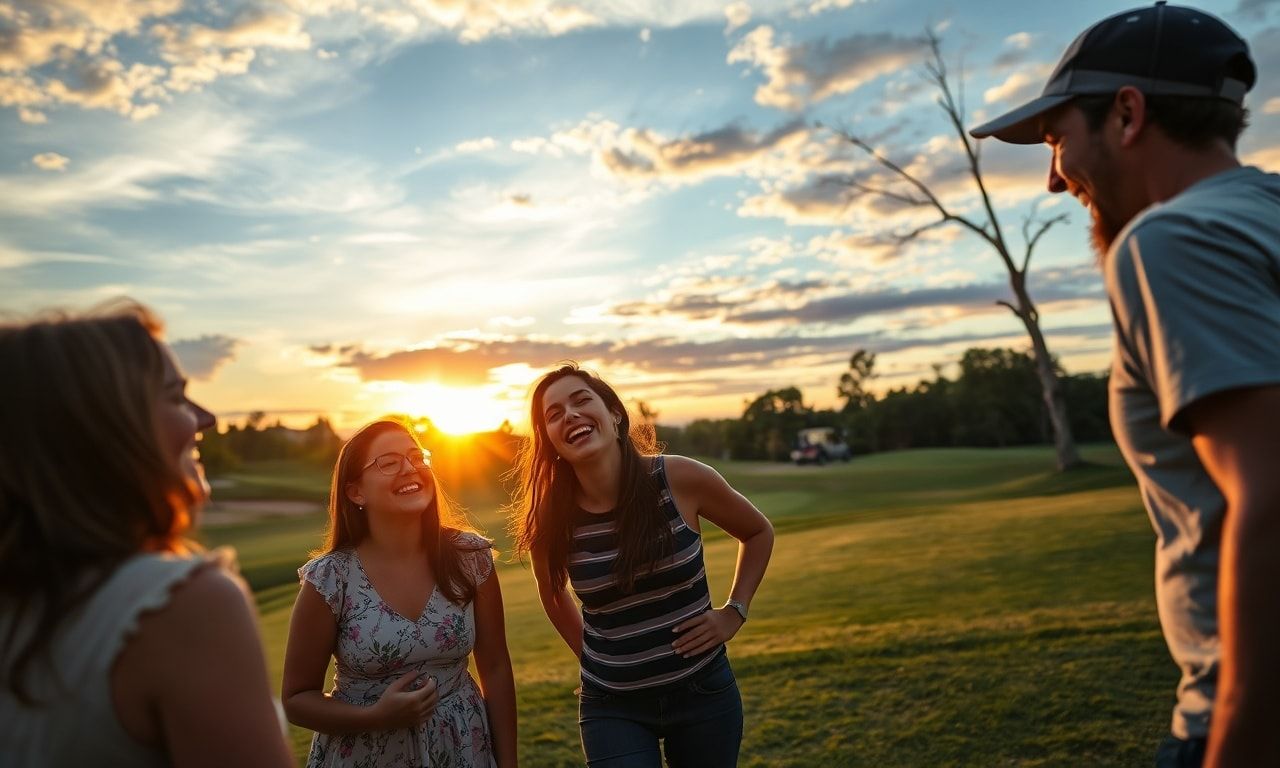 ゴルフ場での楽しい交流