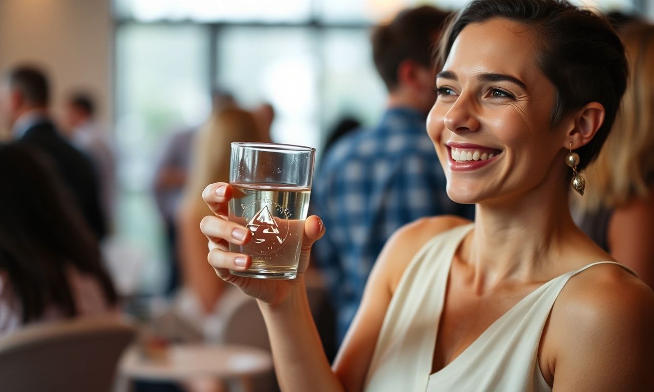 飲み会でリラックスして過ごす人のイメージ