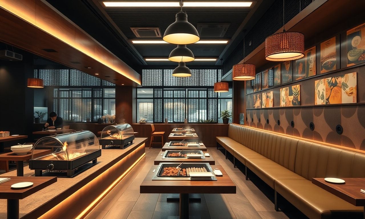 一人焼肉に最適な店舗の様子