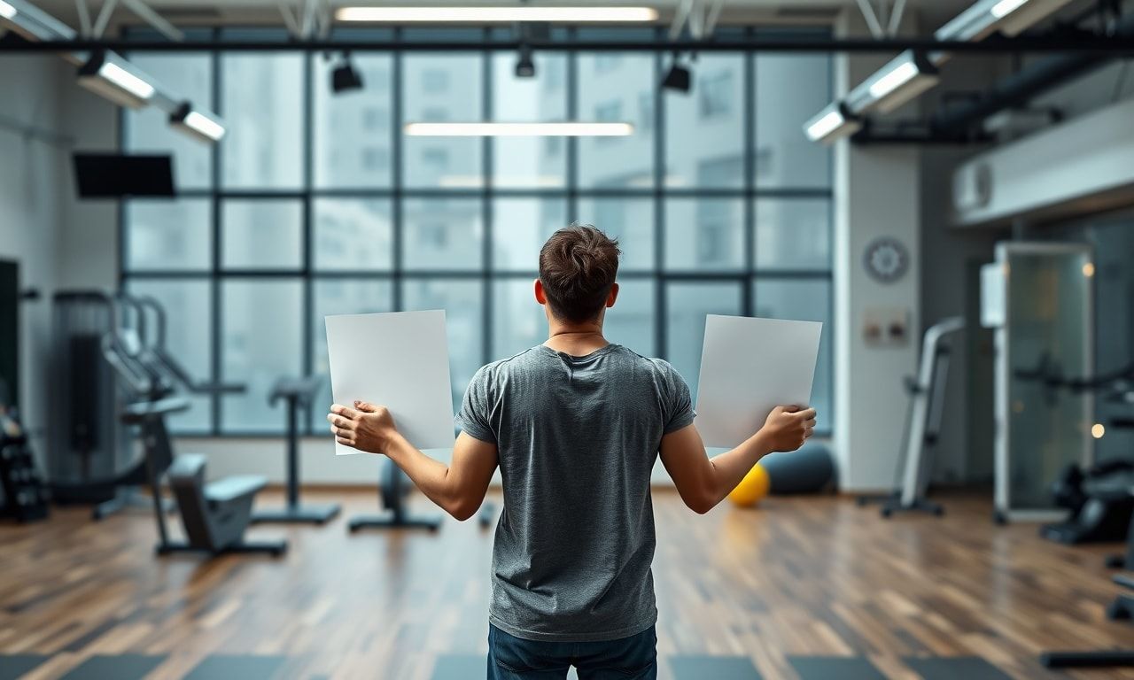 ジム選びで迷う人のイメージ