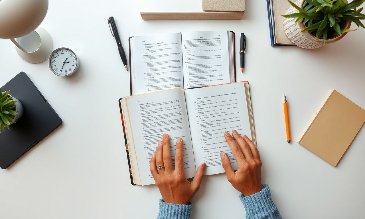 効率的に勉強する様子