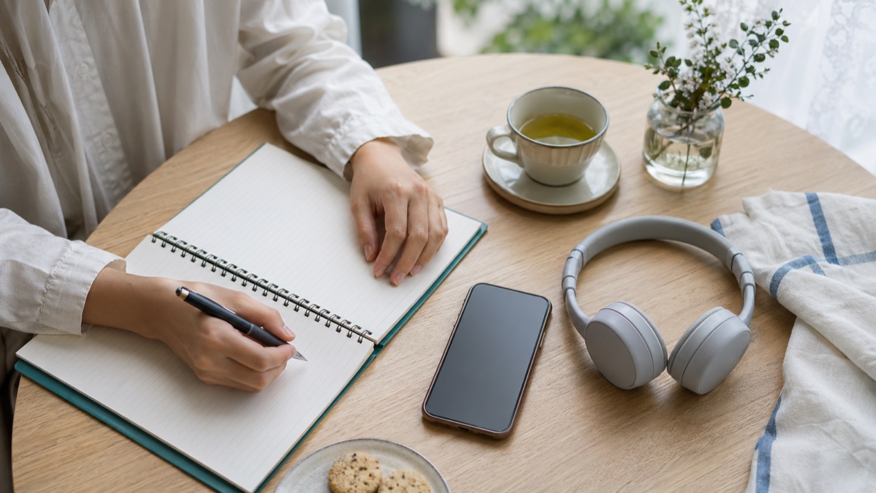 SNS通知から距離を置きノートを書く隠れリア充の静かな時間