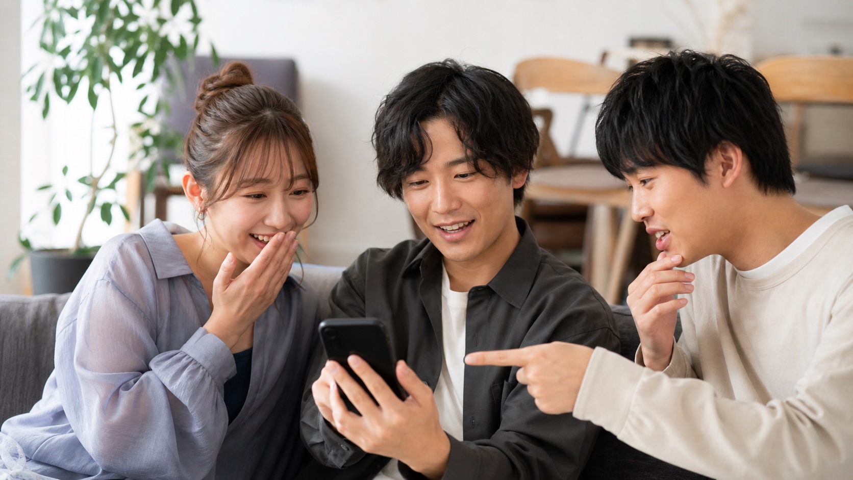 リア充が褒め言葉か嫌味かを文脈で見分ける場面