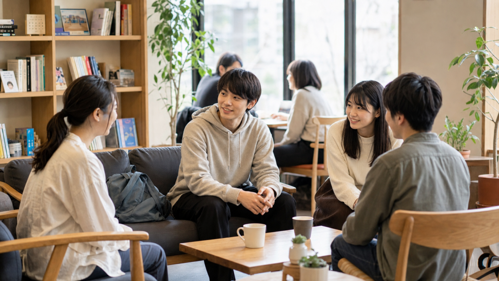 非リア充でも無理なく友達関係を広げるイメージ