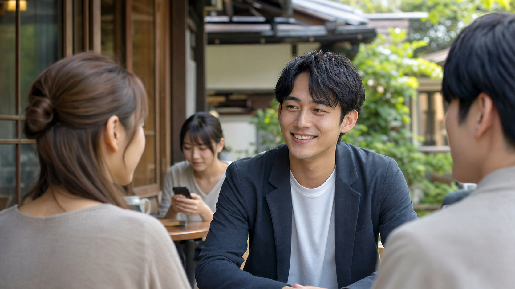 リア充男子の特徴が表れる会話と清潔感のイメージ