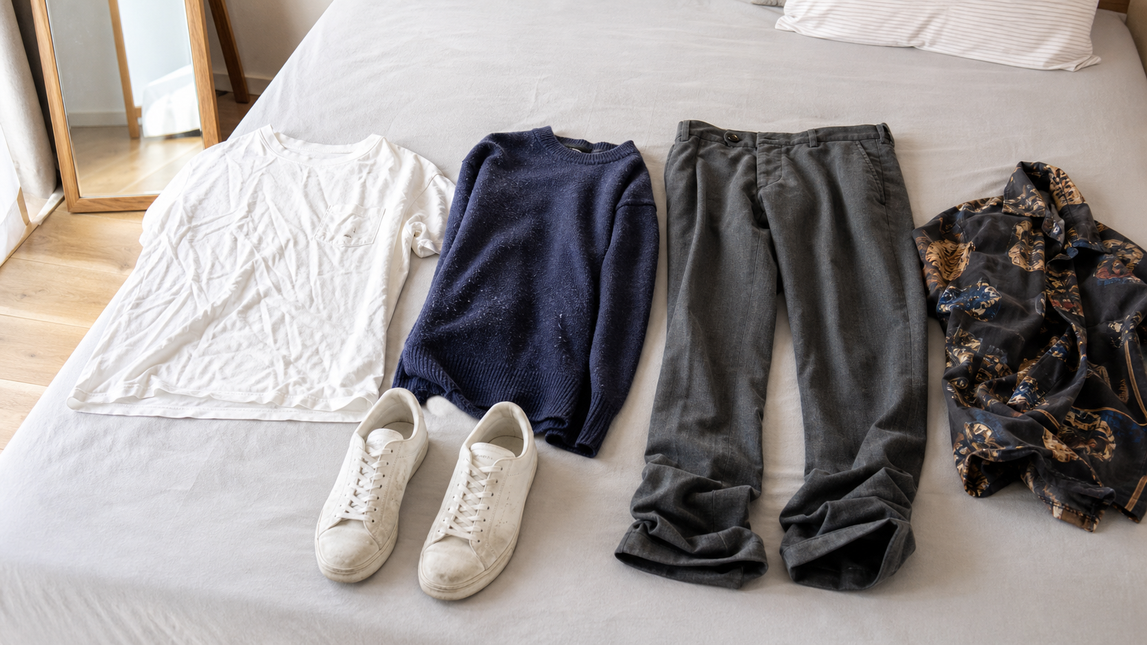 シワや毛玉や裾の長さなど非リア充の服装に見えやすいNG例