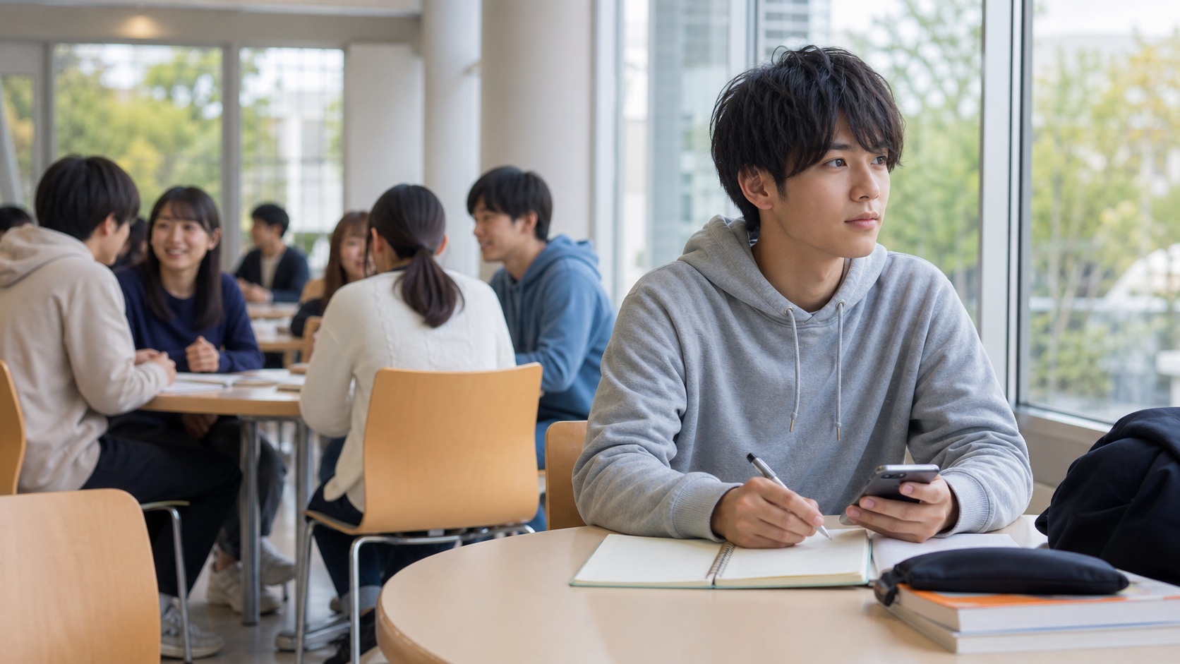 大学生の非リア充が周囲と比べて悩む場面