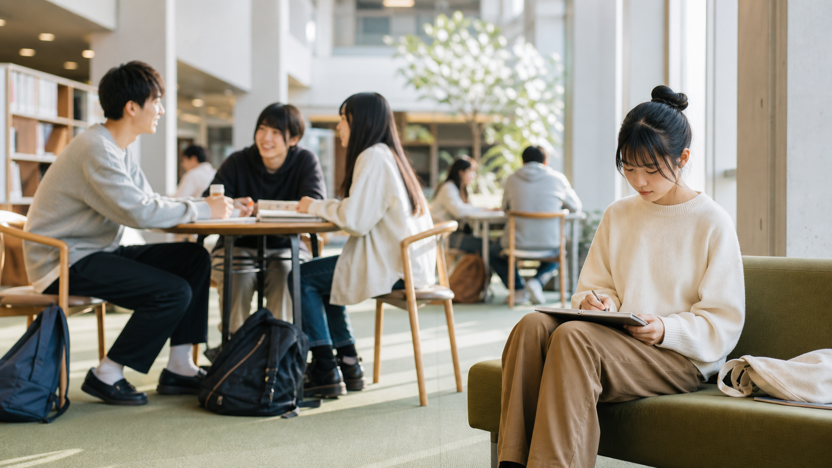 陽キャは性格でリア充は満足度という違いを学生の過ごし方で示す画像