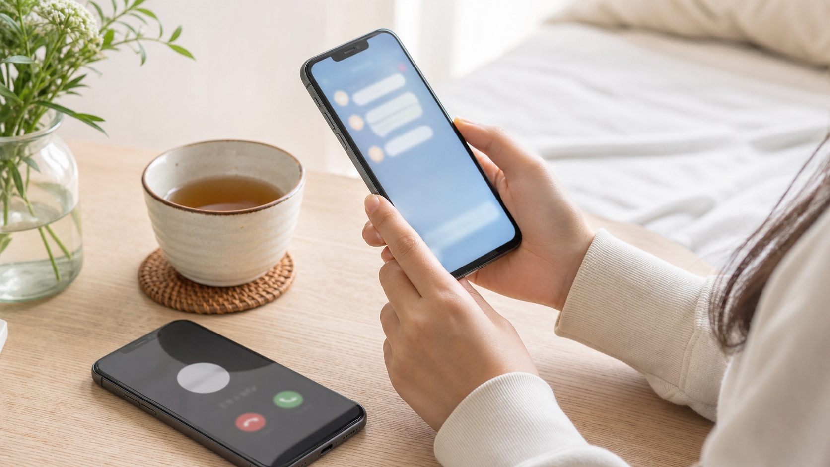 LINEと電話を使い分けるスマホ連絡