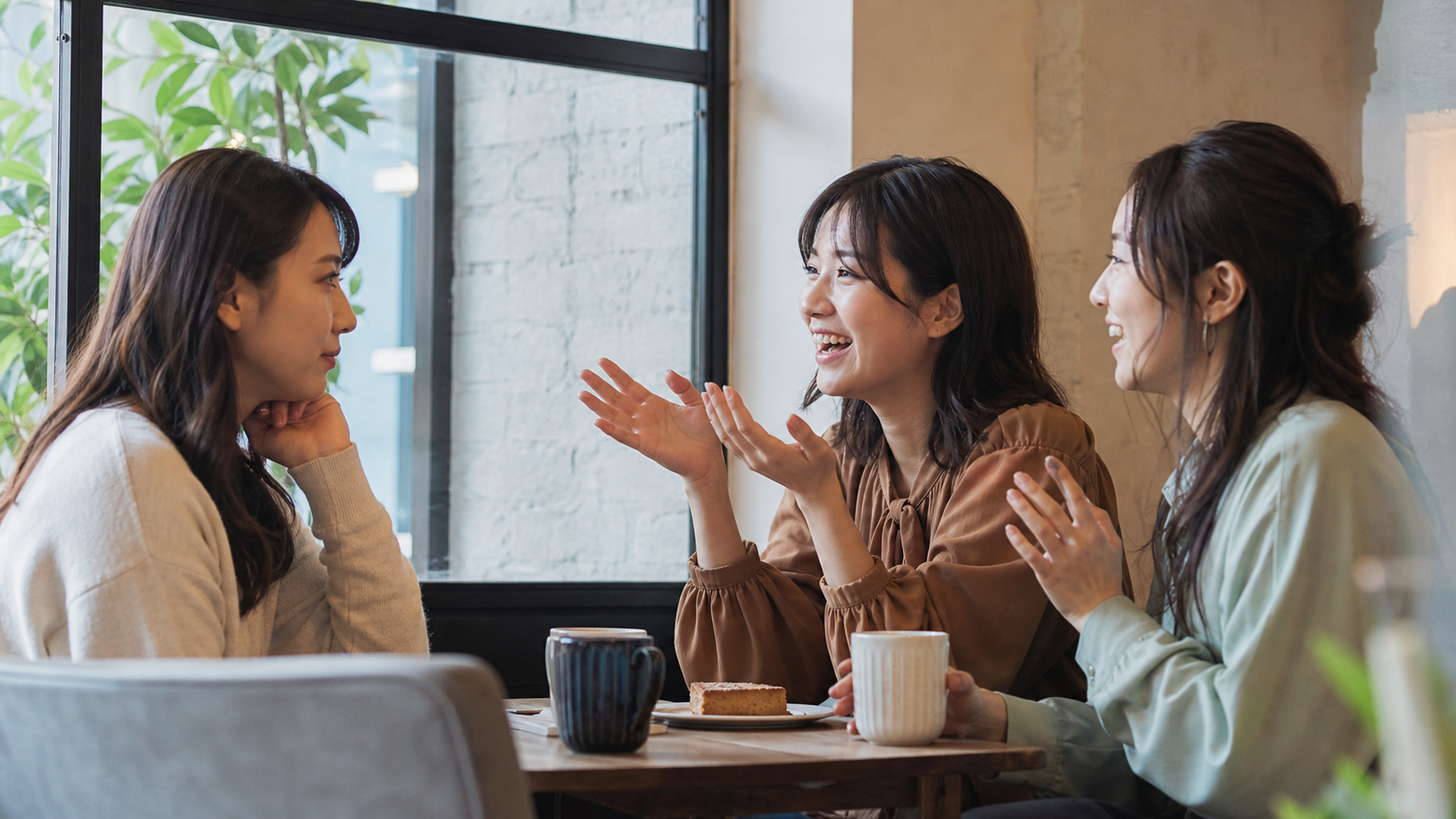 リア充の自慢話や一方通行の会話に疲れる場面のイメージ