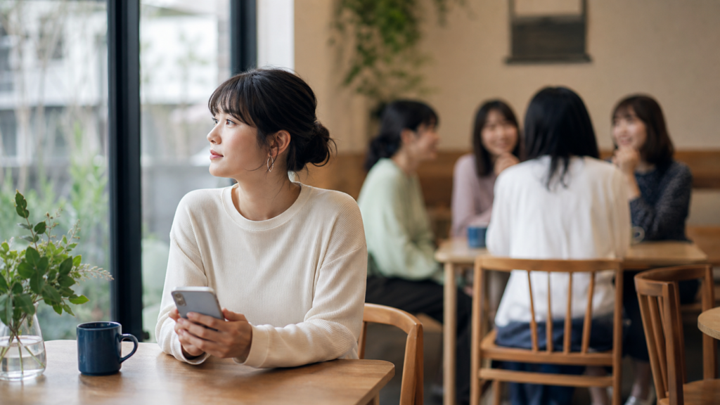 リア充なのにクズな人との距離感を考えるカフェの人物