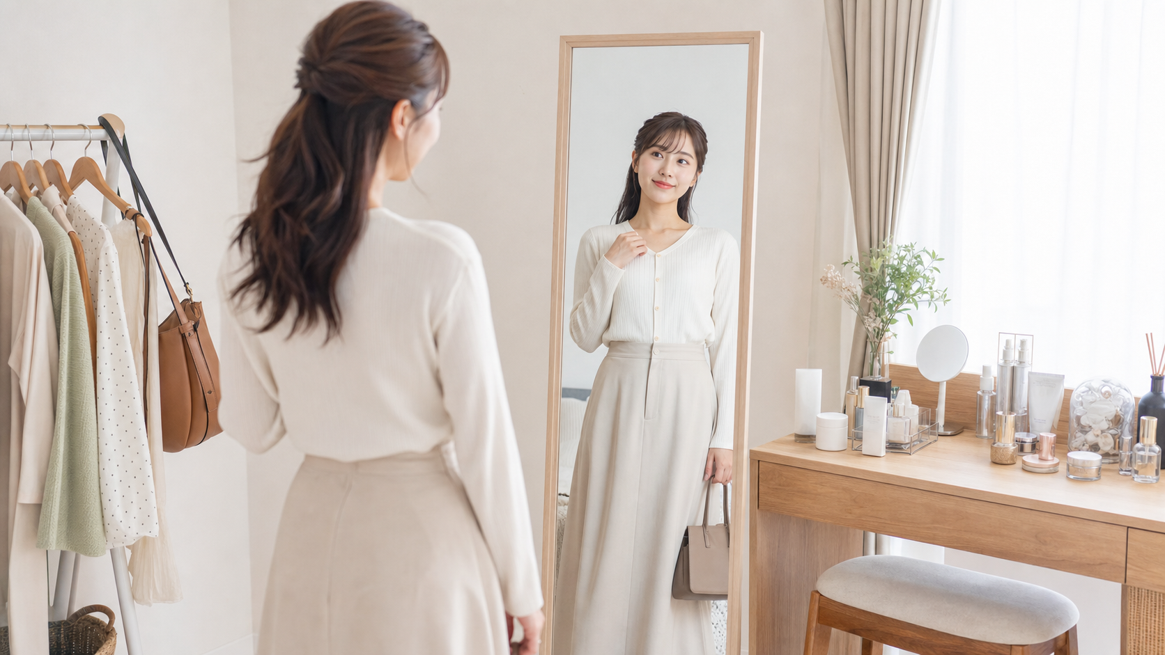 リア充女子の外見と性格を整える朝の身だしなみ