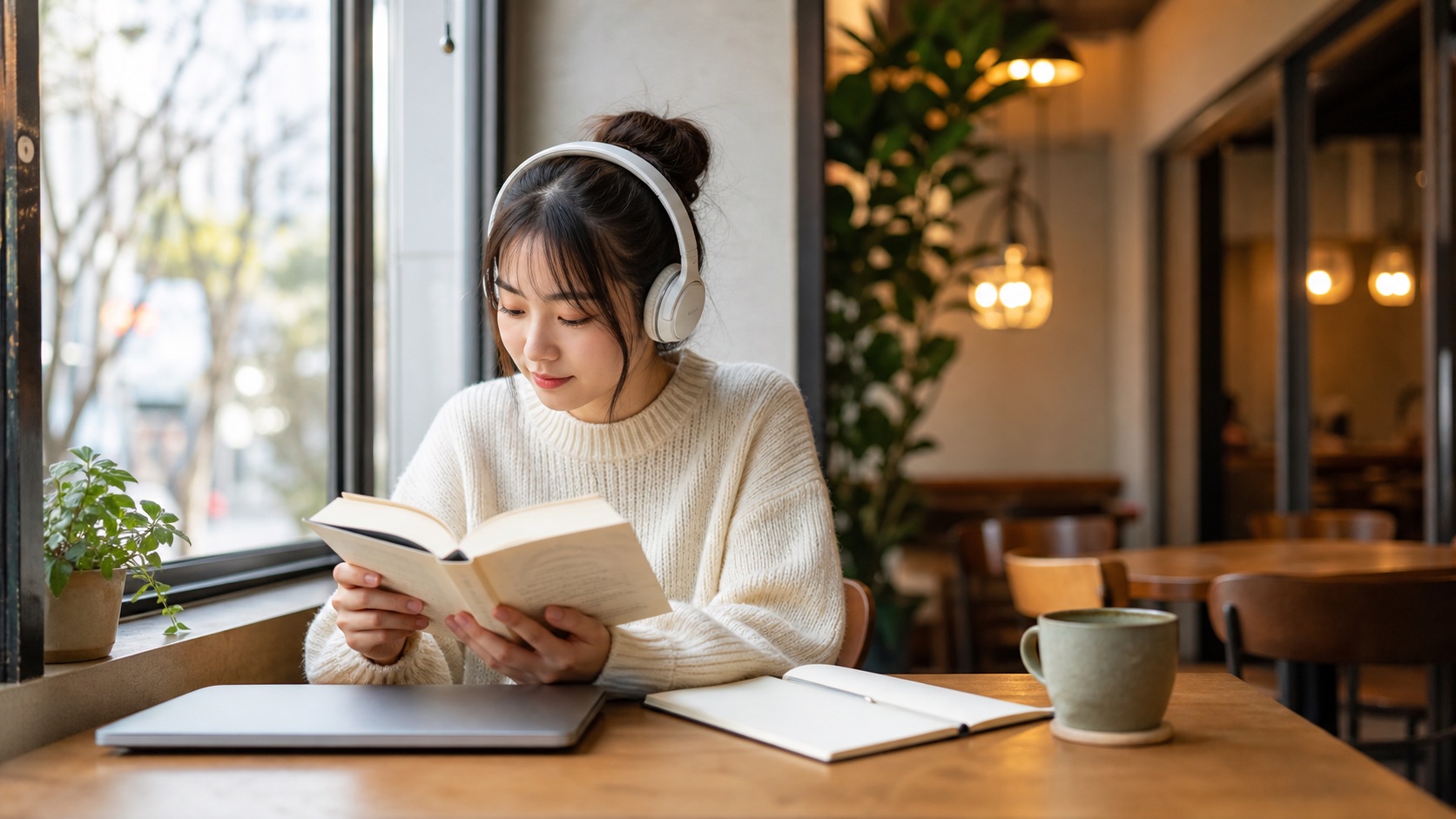 大学生の非リア充が一人時間を前向きに過ごす場面