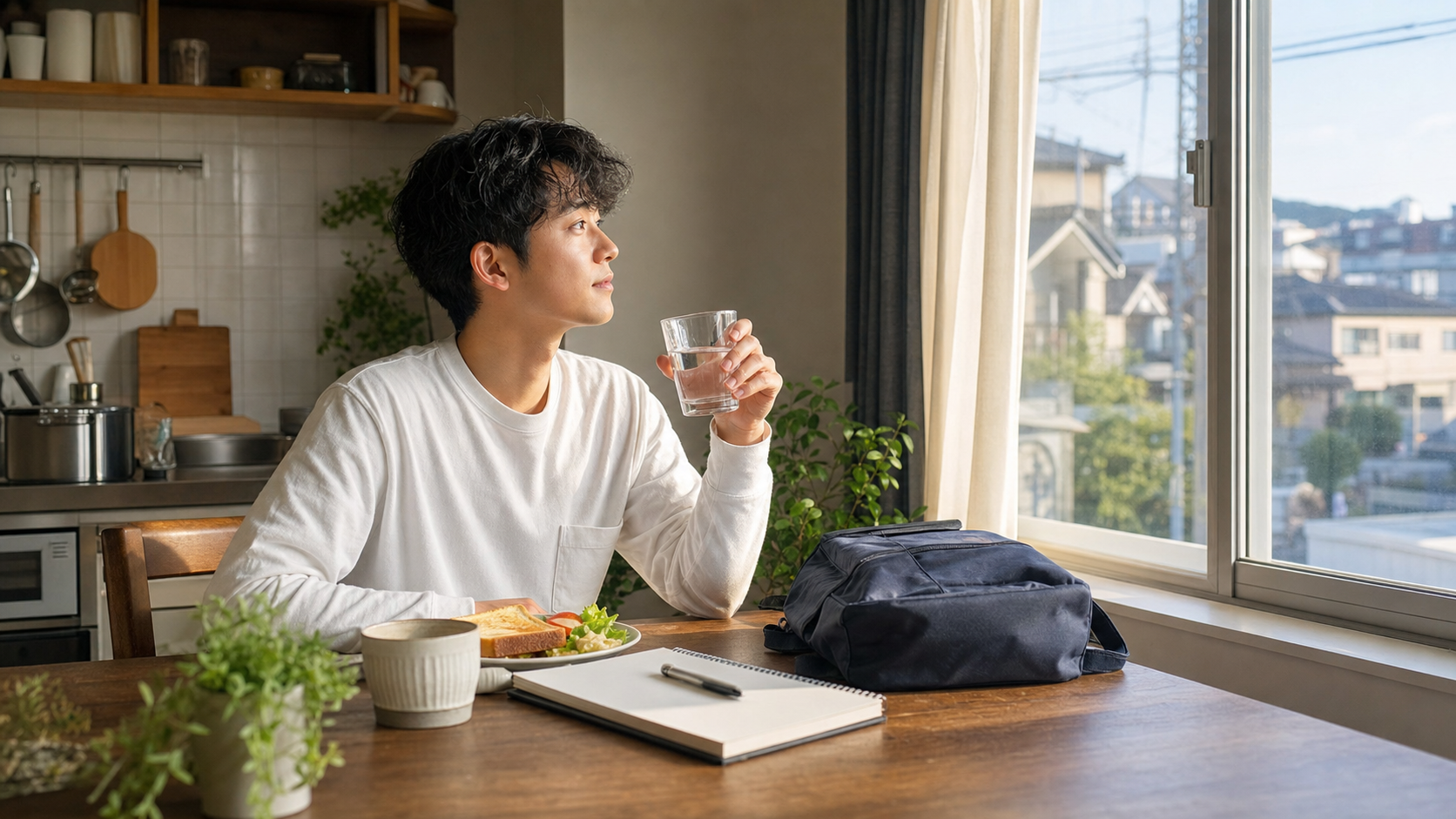 朝食と準備で一日を整える朝昼のリア充ルーティン