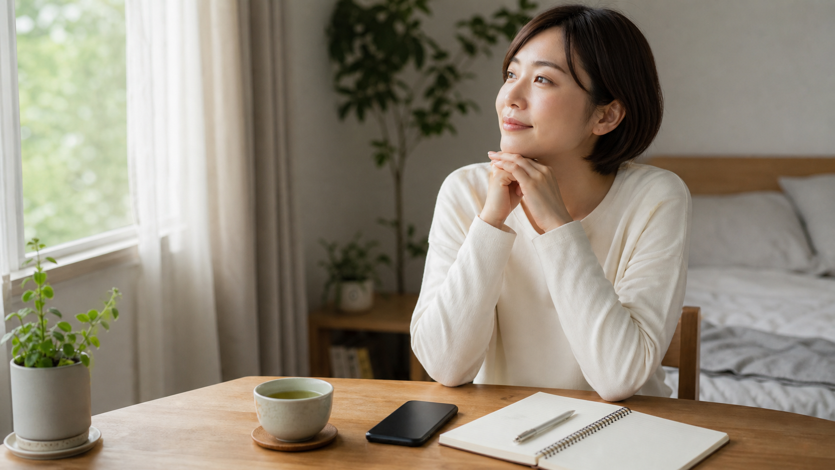 インスタのリア充投稿で悲しくなる気持ちを落ち着ける女性