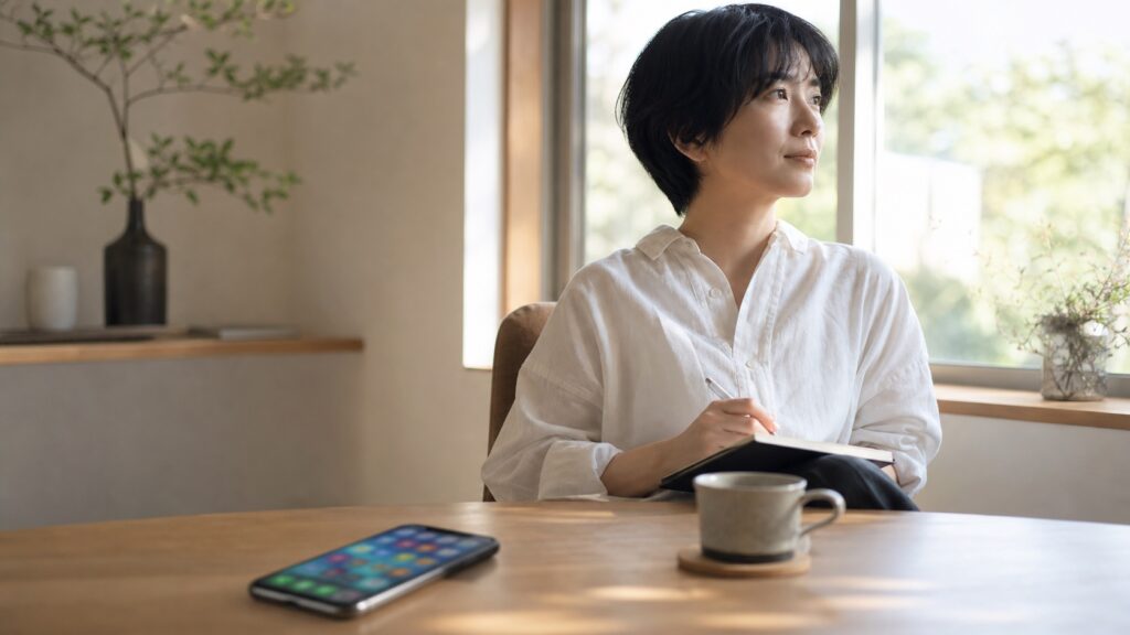リア充を理解できない気持ちを整理する人のイメージ