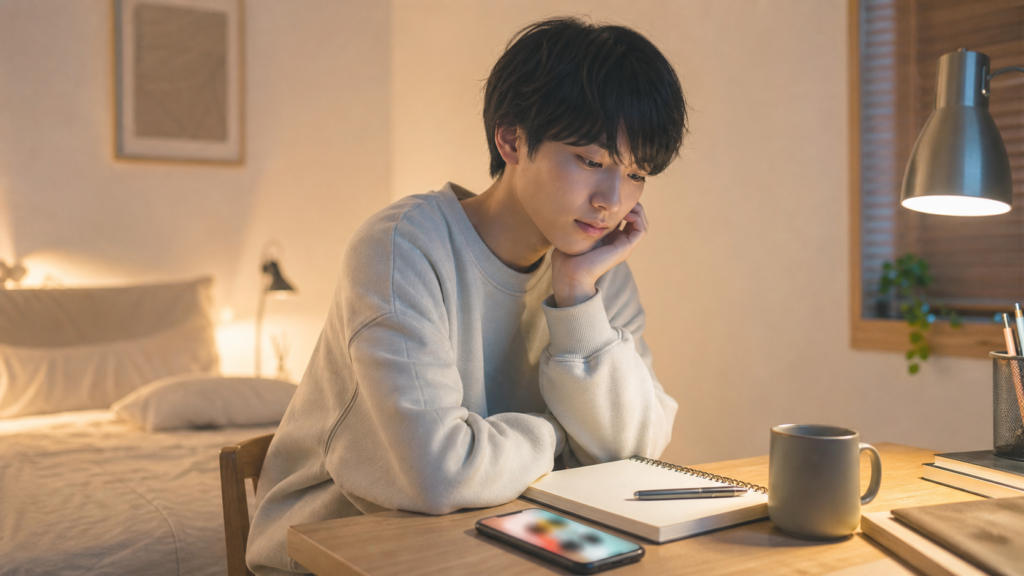 リア充は存在しないと感じてSNSを見つめる人