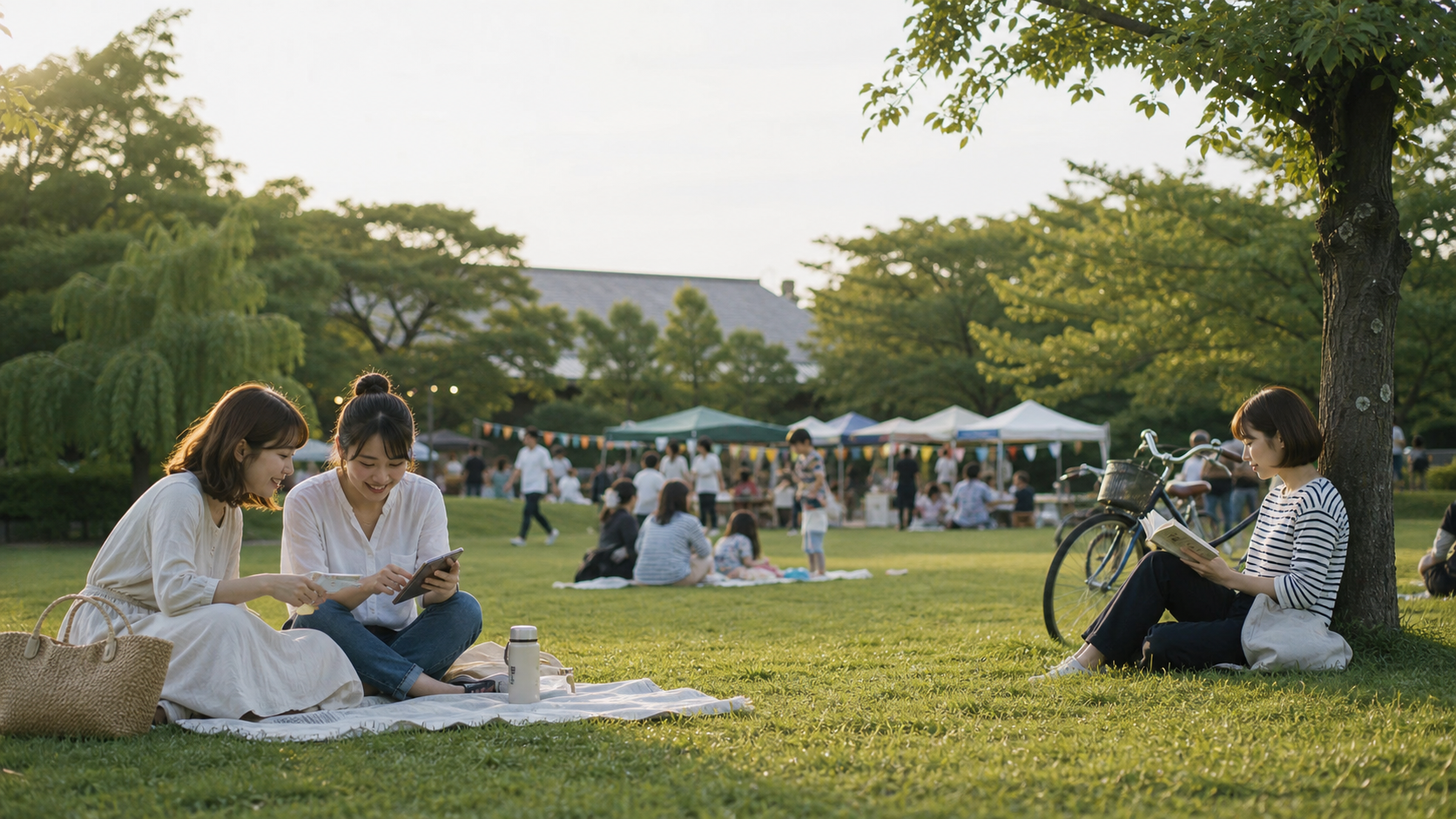 自分に合うリア充が多い場所を公園で選ぶ人たち
