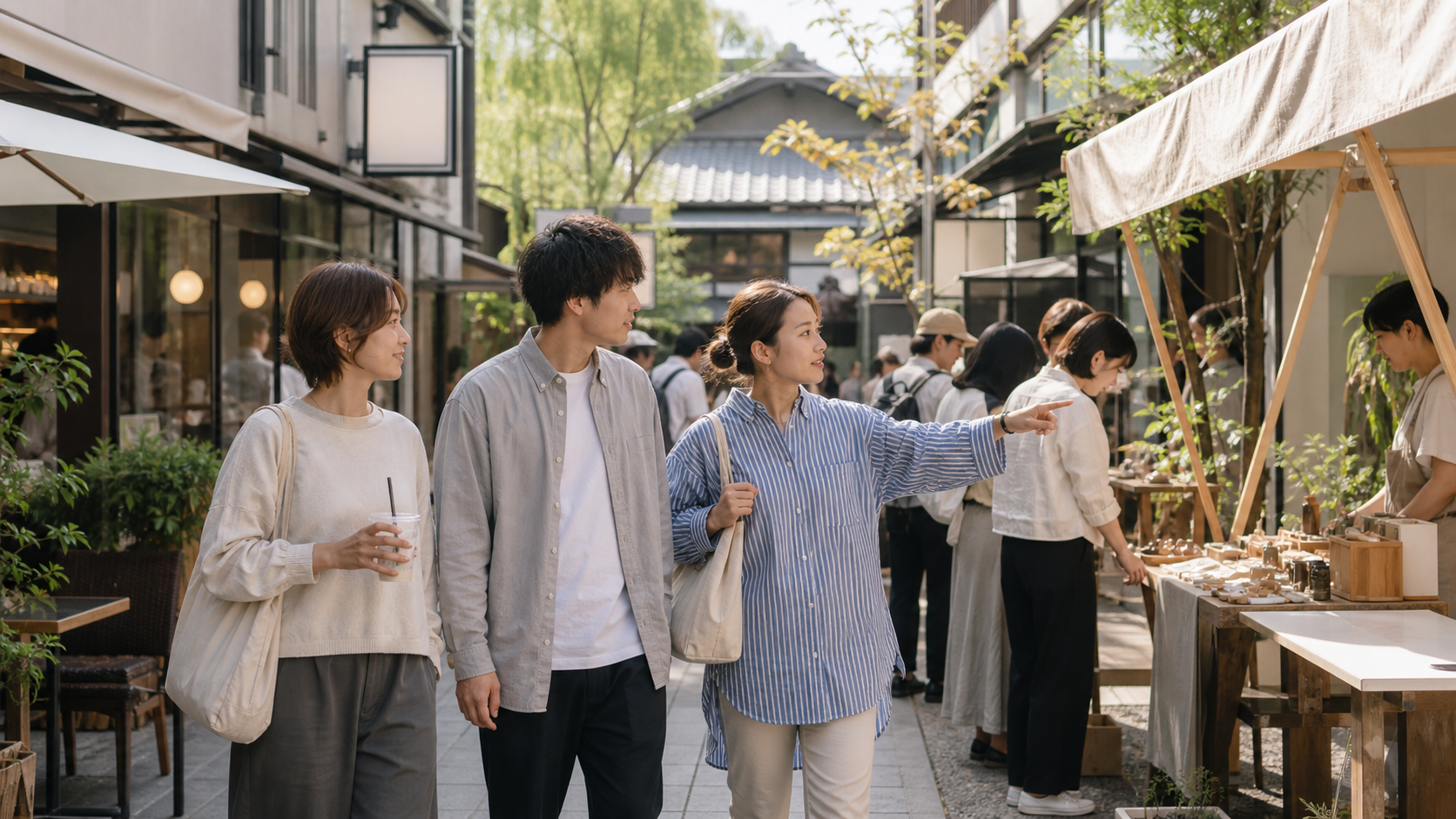 リア充が多い場所の共通点を感じる街歩きとマーケット