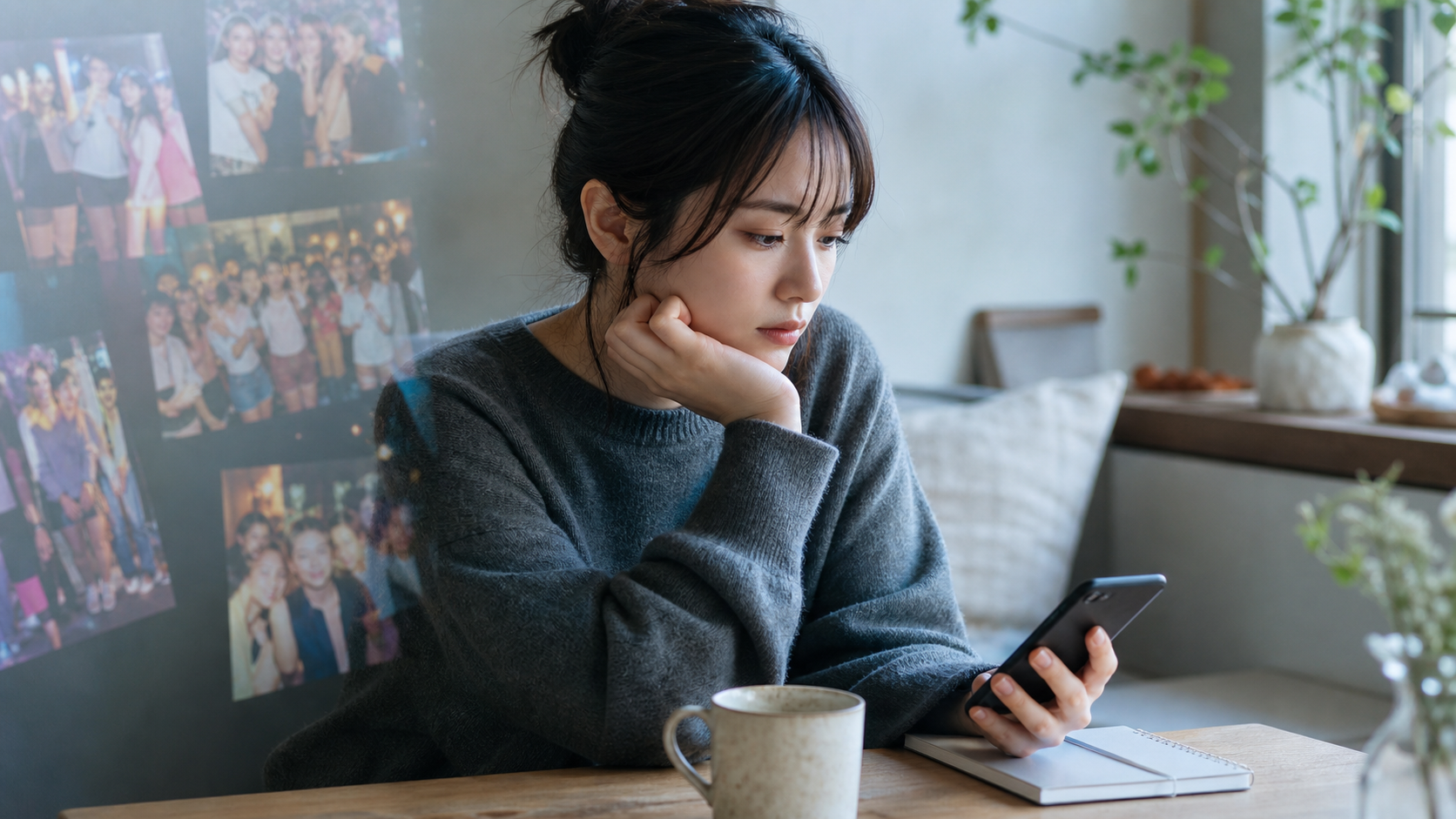 SNSのリア充投稿を見て比較疲れを感じる人