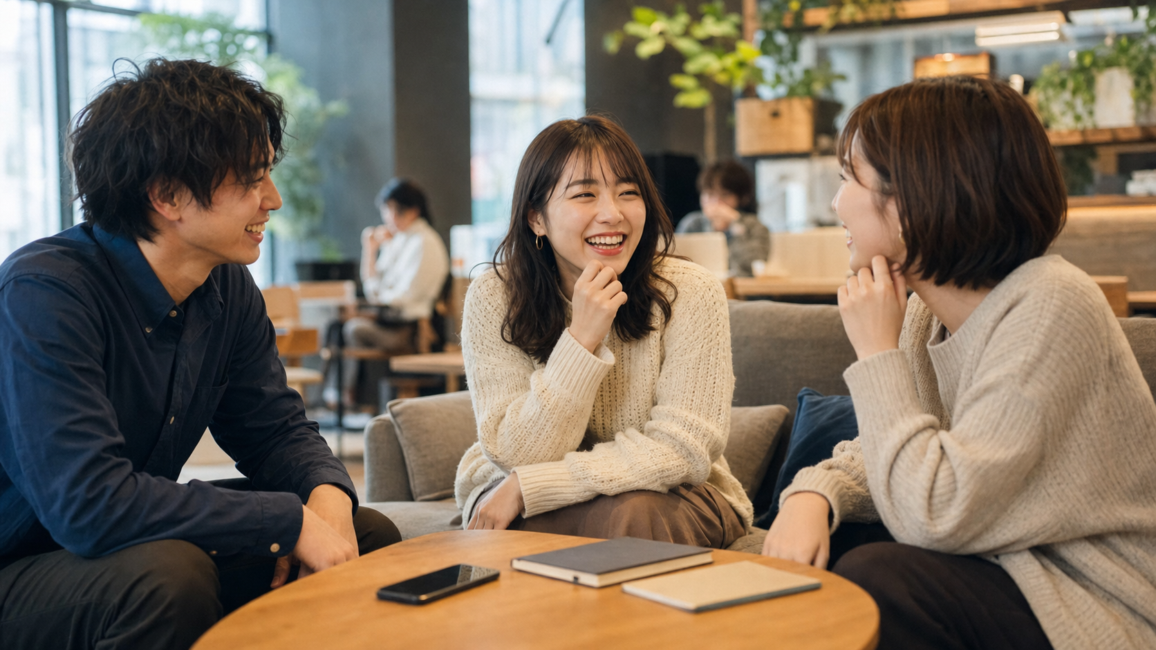 リア充の英語例文を会話で使う友人たち