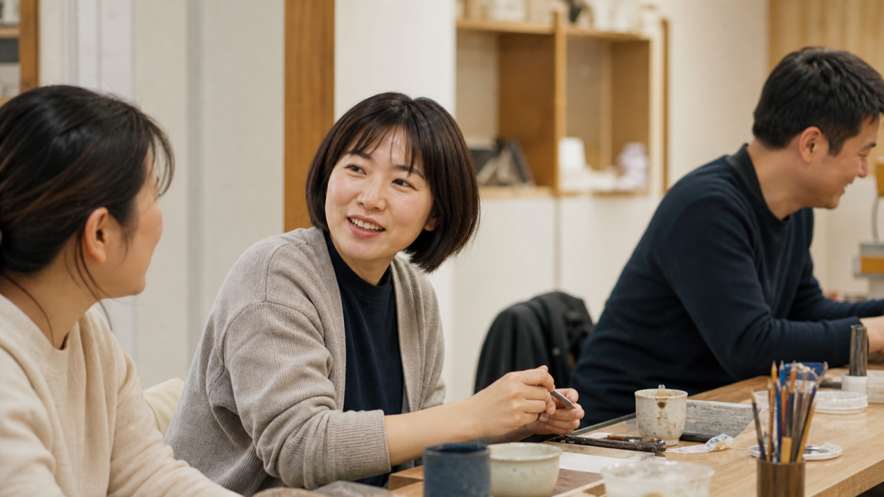社会人が小さなつながりを作る趣味の場面
