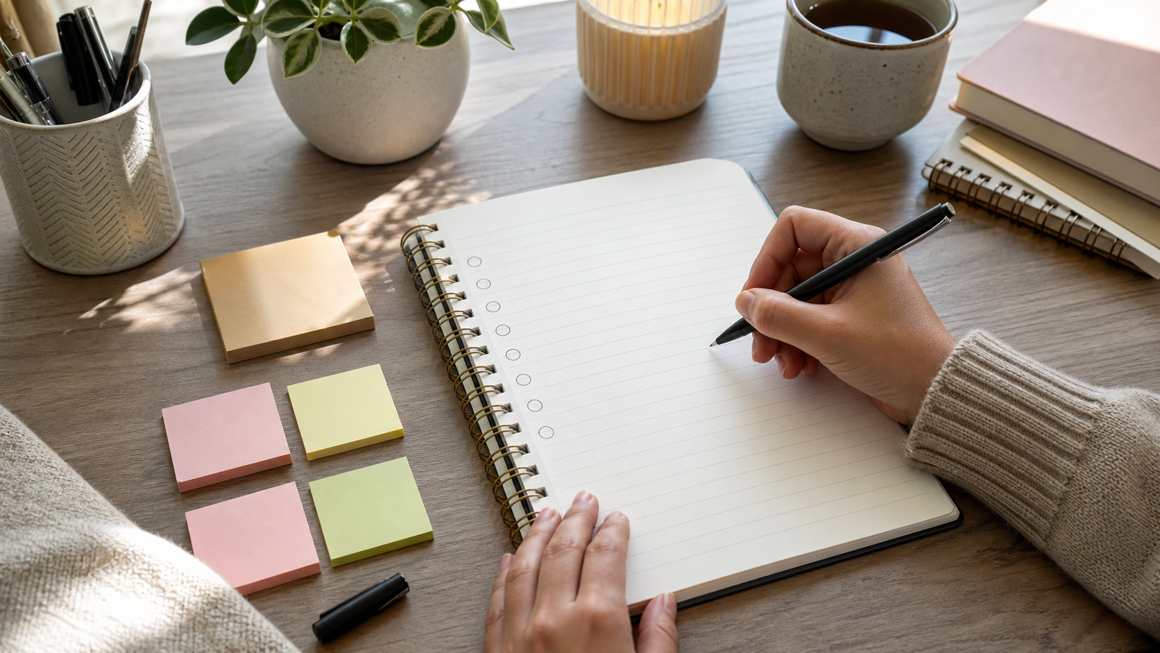 別れさせたい衝動を紙に書き出して安全に整理する様子