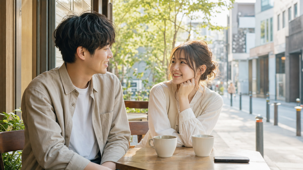 リア充な恋愛はSNSより会話を大切にする二人