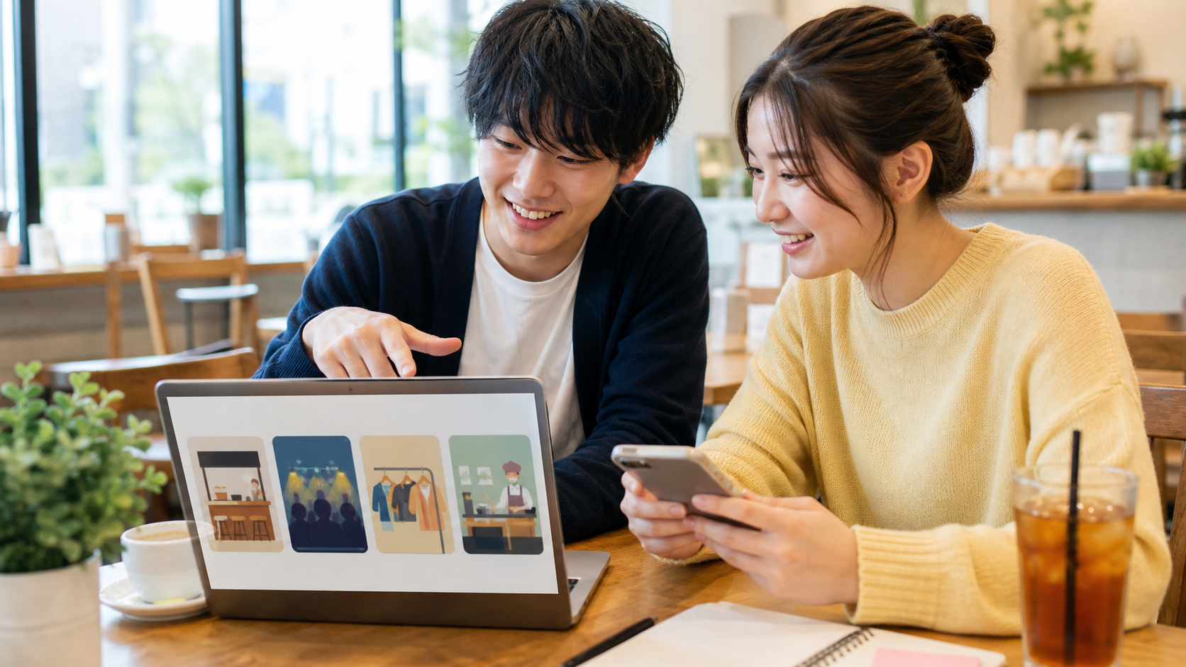 出会いが多いバイトの職場別候補を比較する大学生