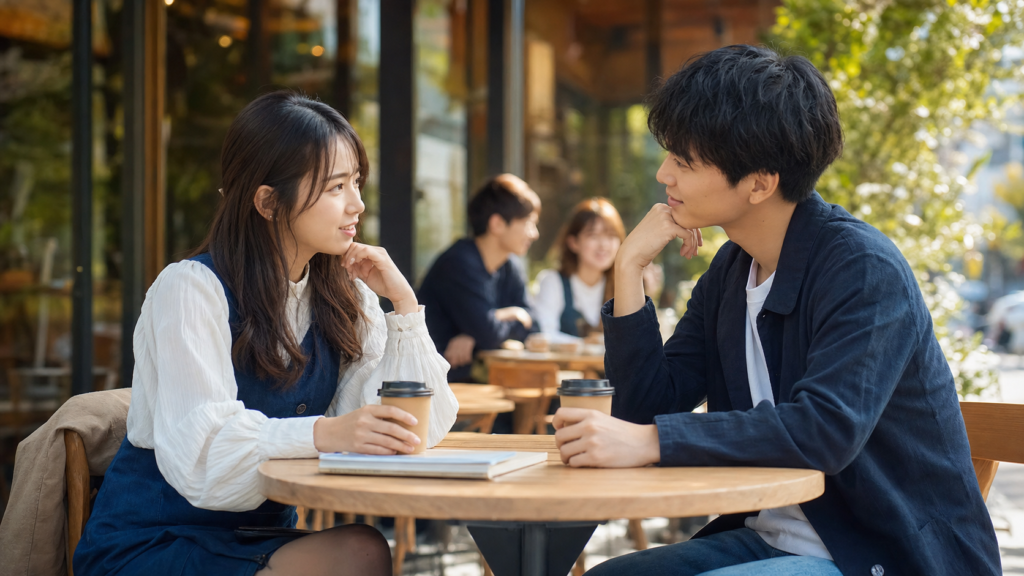 リア充の片思いアプローチ術を自然体で進めるカフェでの会話