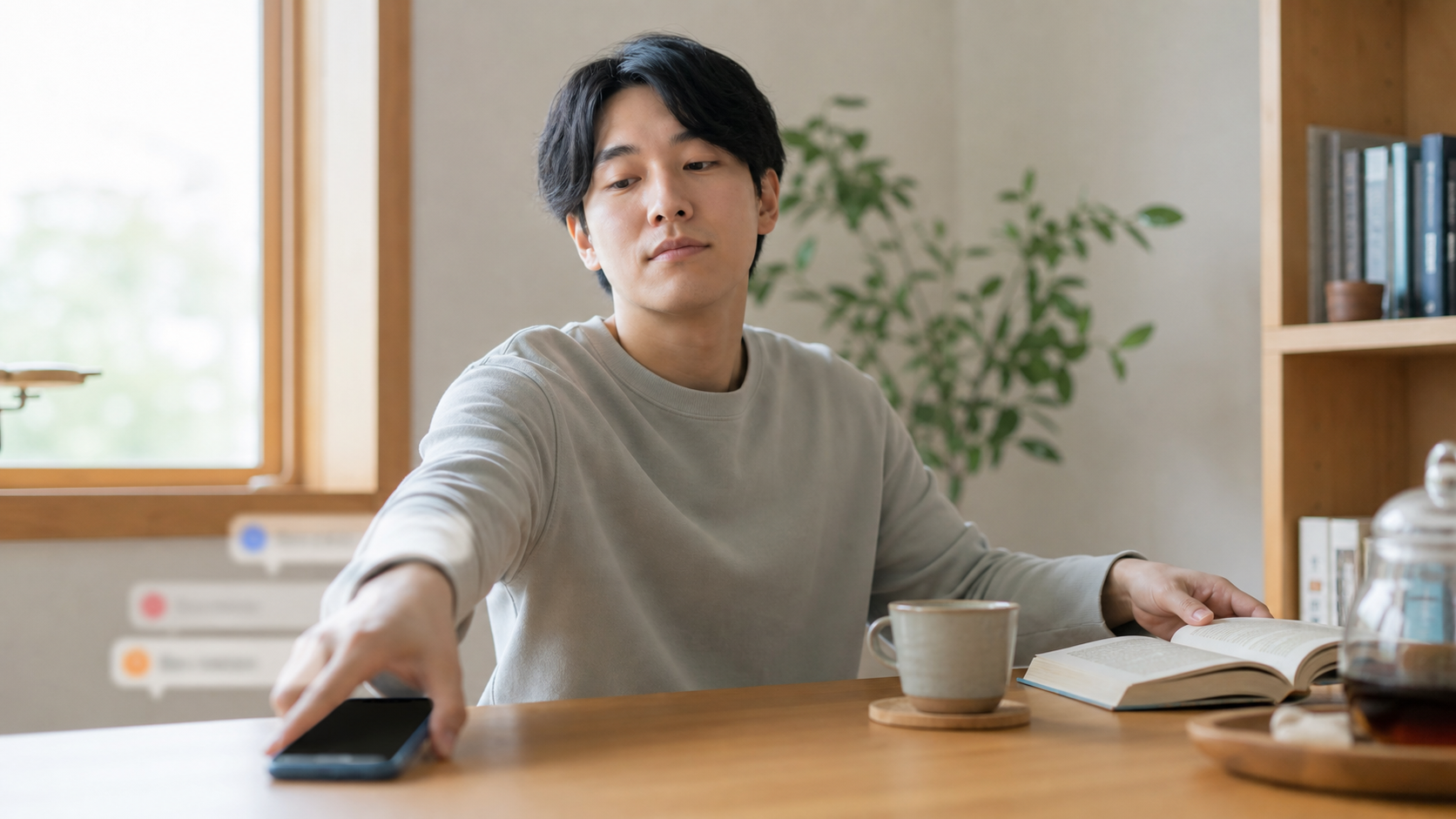 リア充がうざい時にSNSや会話から距離を取る様子