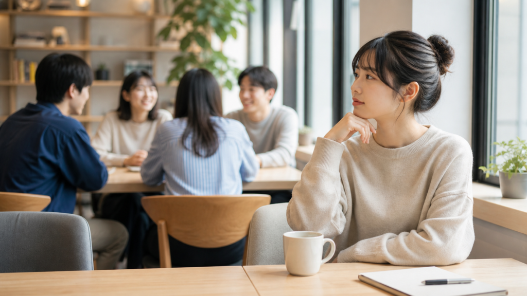リア充が怖い時に会話の距離感を整える人