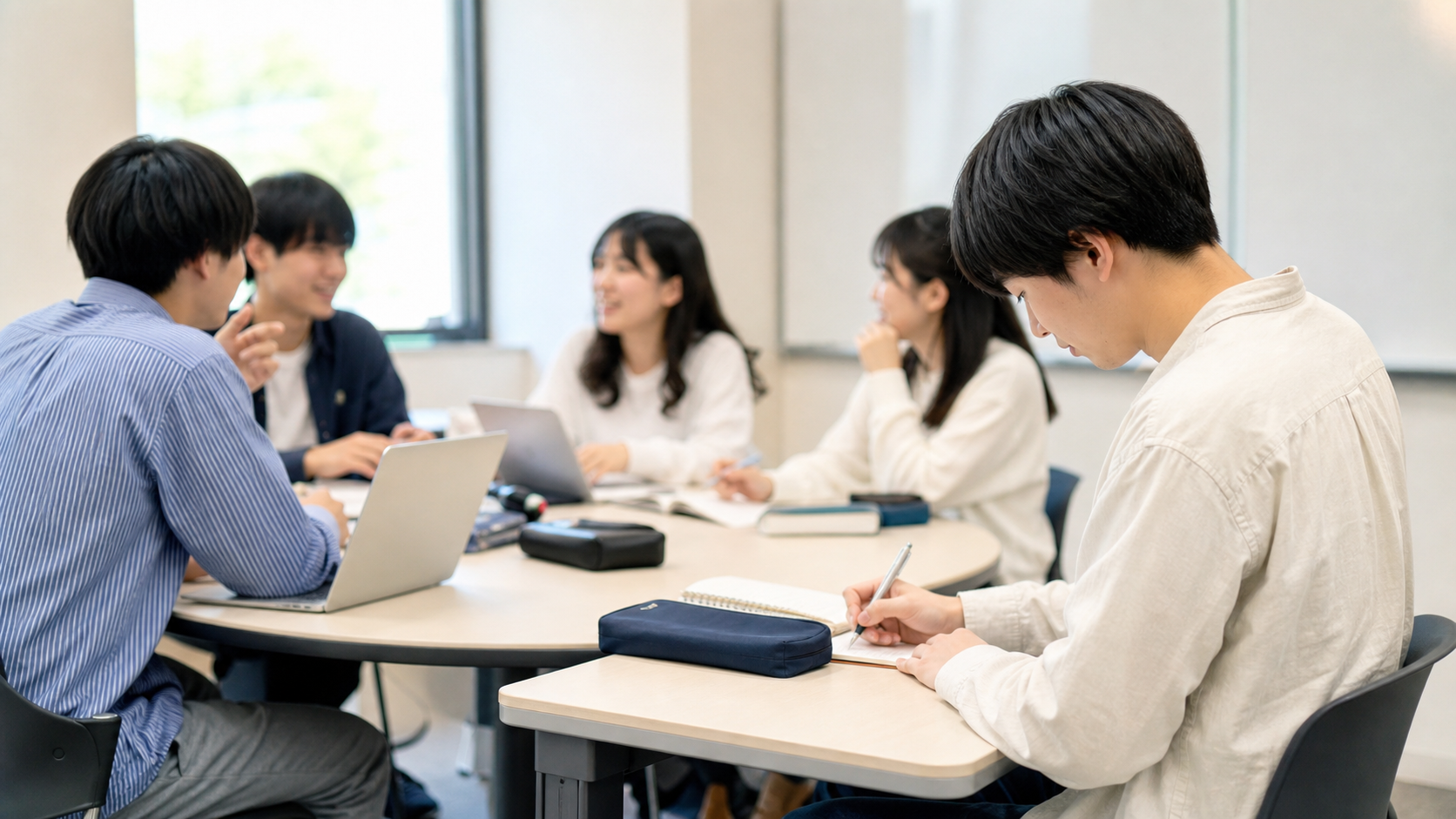 ゼミでぼっちがつらい理由を表す少人数ゼミの様子