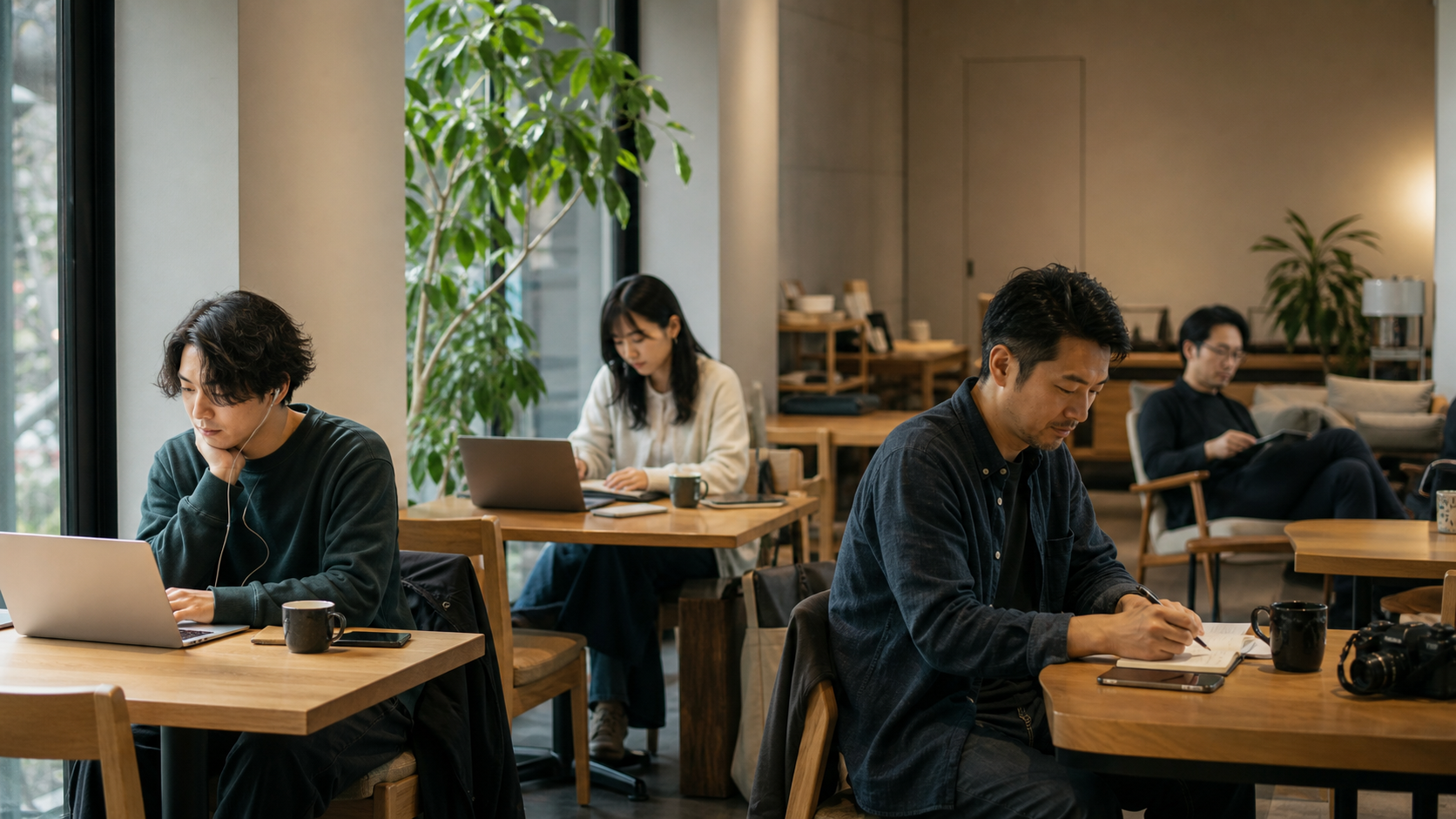 年代別に変わる社会人リア充の限界を考えるカフェ風景