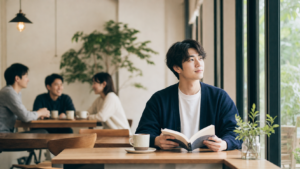 ソロ充が嫌われる理由を考える一人カフェの様子