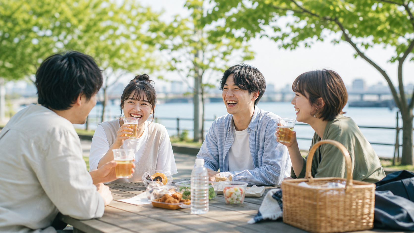 休日に友人と公園で過ごすリア充あるあるのイメージ