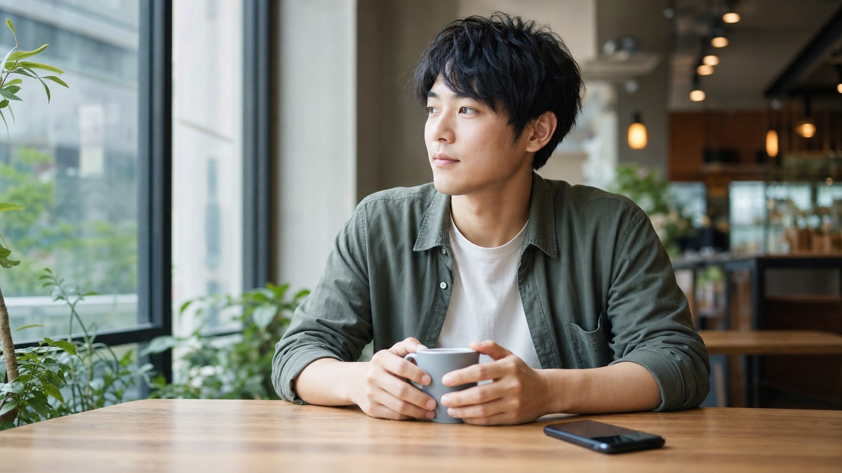 友達に煽られた時にスマホを置いて落ち着く人