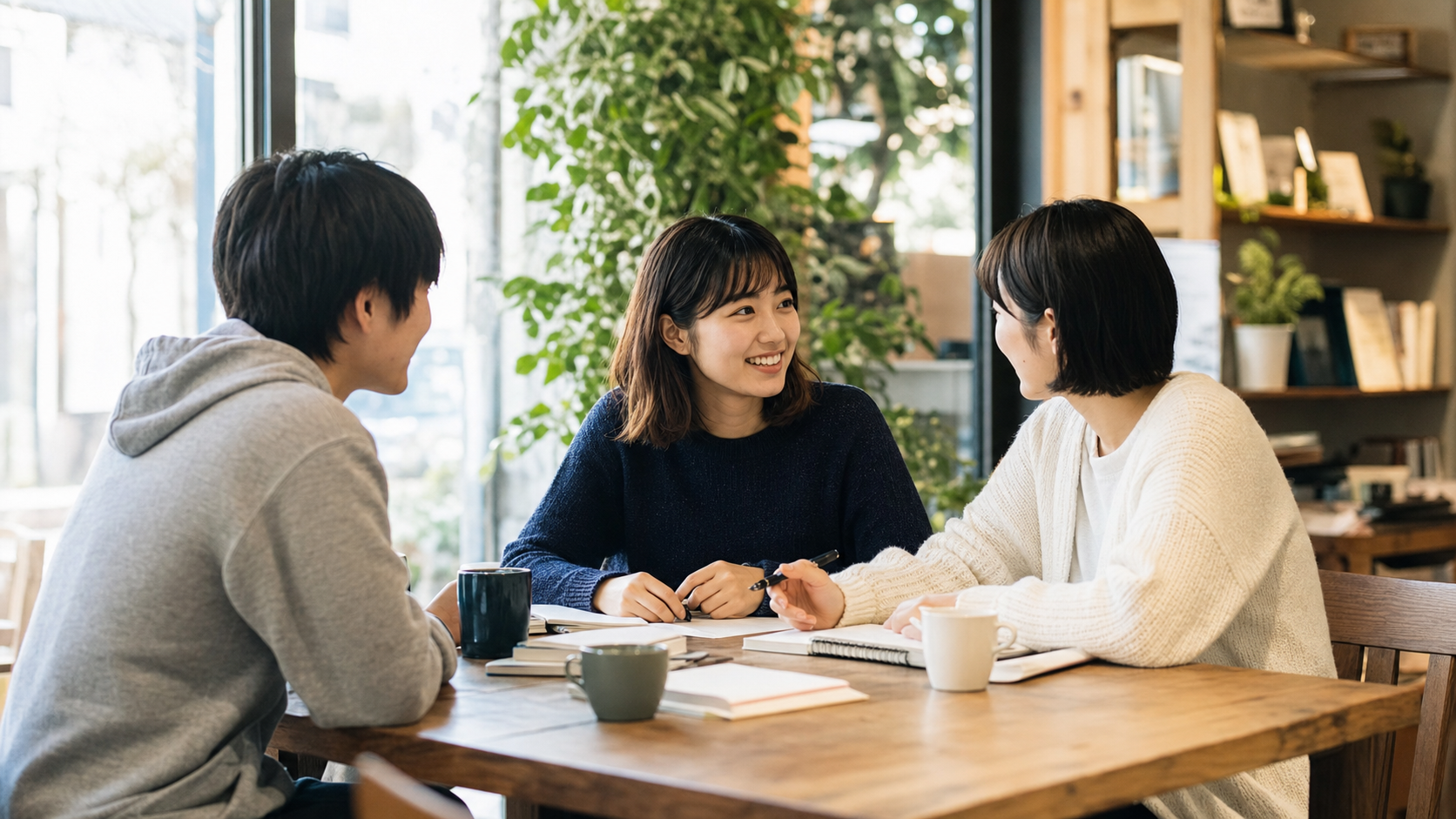 非リアからリア充になるために友達作りを始める会話風景