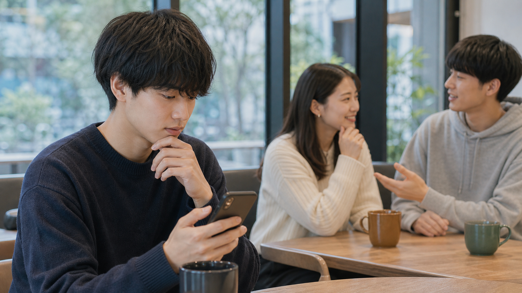 古いネットスラングを使う前にスマホで考える若者