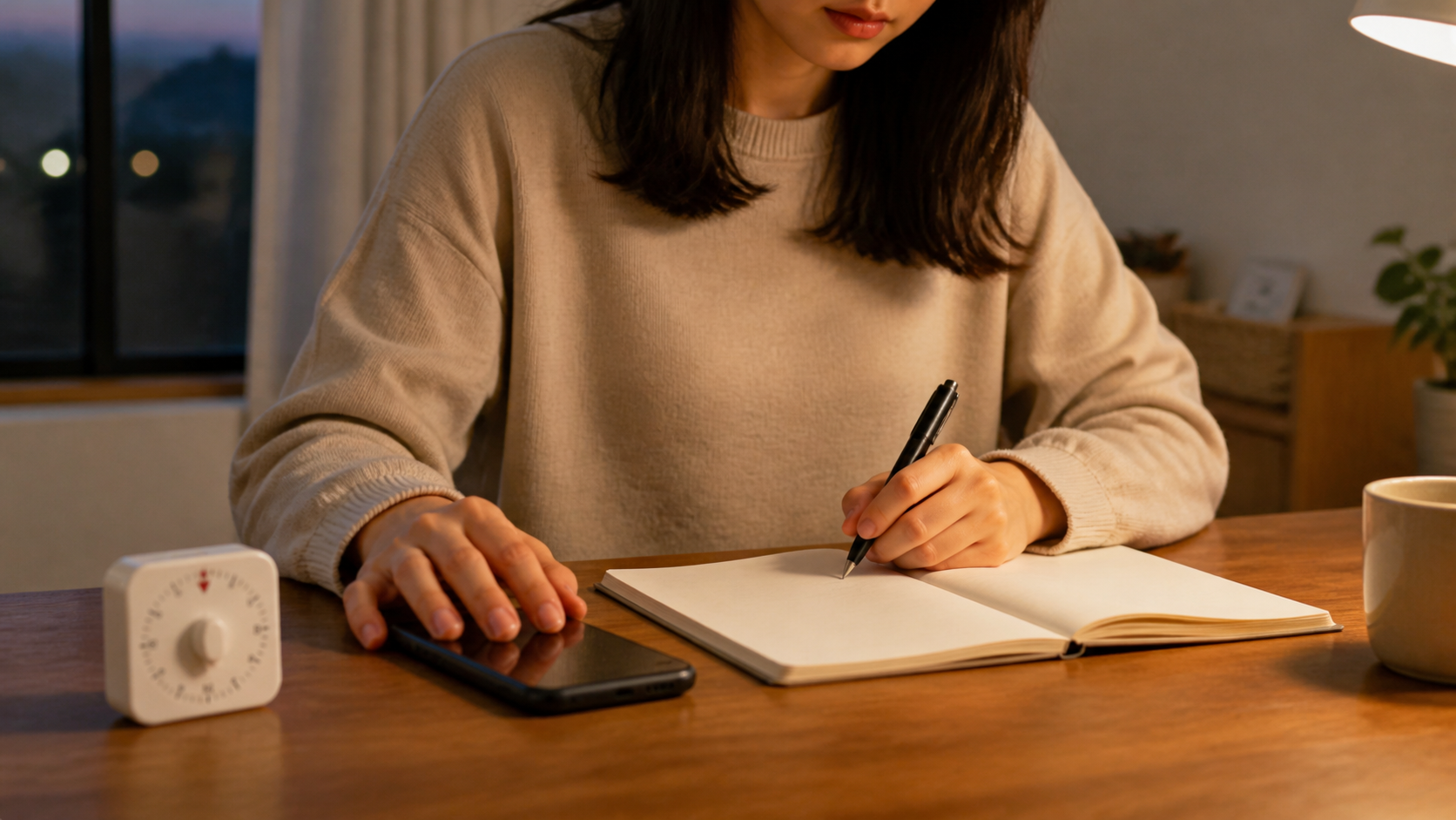 アンチコメントを送る前にスマホを伏せて感情をノートに書く人